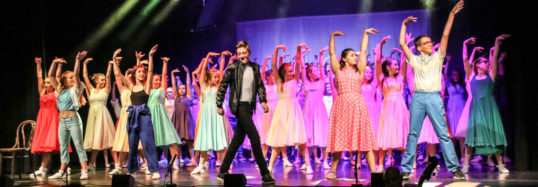 The Cast of All Shook Up. Pic: Ric Brannan Photography LYAMC All Shook Up Church Hill Theatre September 2018