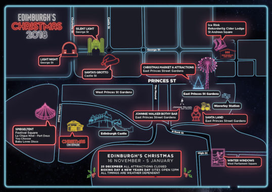 Edinburgh's Christmas 2018 - Map