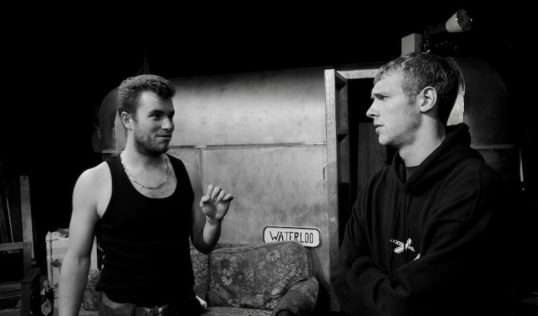Paddy Echlin (Johnny Rooster Byron) and Rufus Love (Ginger) Pic Callum Pope