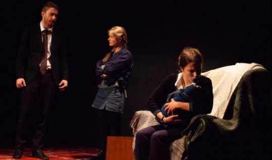 Cyprus Avenue by David Ireland Bedlam Theatre October 2018 Peter Morrison, Aine Higgins and Francesca Sellors. Pic Erica Belton