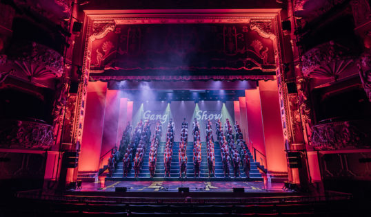This brilliantly atmospheric shot shows the on-stage dress rehearsal of the finale. Performed to an empty theatre... Pic: Ryan Buchanan Photography.
