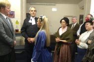 Leitheatre in rehearsal for Sunset Song. Pic: Lietheatre