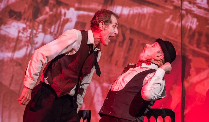 Micha Grunert and Thomas Behrend of Theaterlabor, Germany appearing in The Last Days of Mankind at Leith Theatre