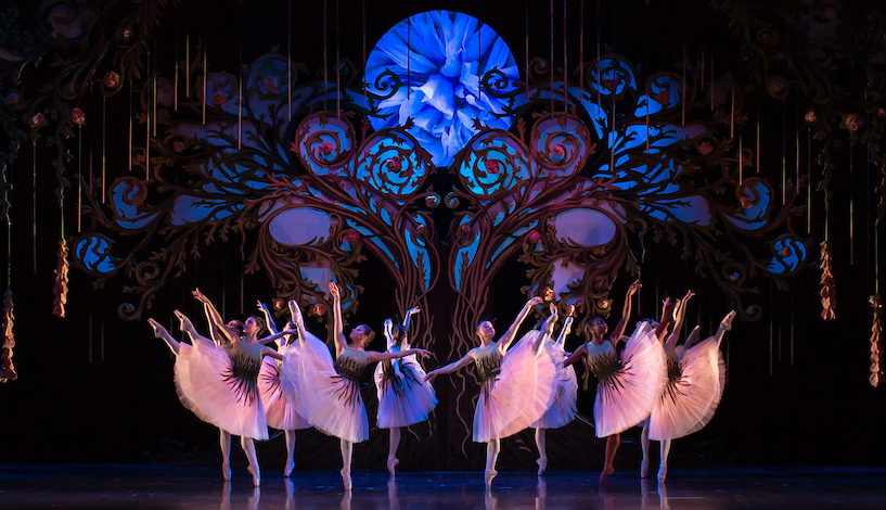 The corps de ballet as Roses. Pic: Andy Ross
