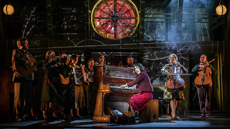 Audrey Brisson and the Cast of Amelie the Musical. Pic Pamela Raith Photography