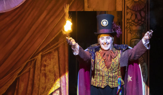 Richard Burkhard (Papageno) in Scottish Opera's The Magic Flute at the Festival Theatre from Wed 5 June. Pic: James Glossop