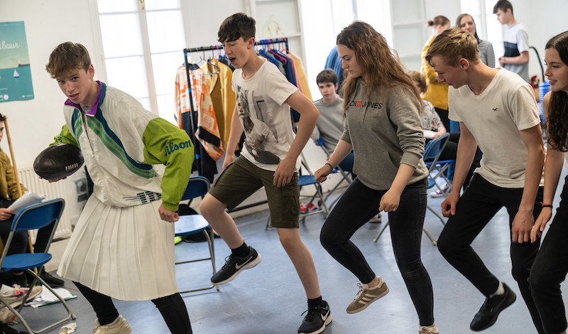 Teechers in Rehearsal. Pic Aly Wight