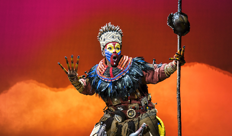 Thandazile Soni (Rafiki) in Disney’s The Lion King UK & Ireland tour © Disney