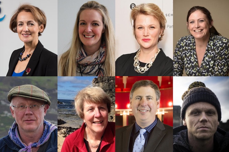 Angiolina Foster, Nicola Killean, Hope Dickson-Leach, Heather Stuart, Matt Baker, Agnes Rennie, Jeffrey Sharkey and Darren McGarvey