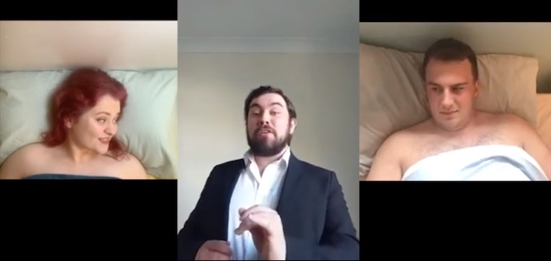 Caitlin Davies, John Bruce and Ross Hunter
