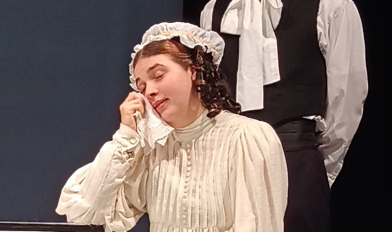 Cara King (Amelia) in Leitheatre’s Vanity Fair. Pic Marion Donohoe