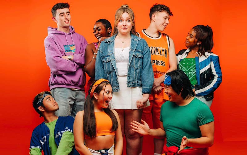 The cast of Bring It On. Pic Andrew Perry