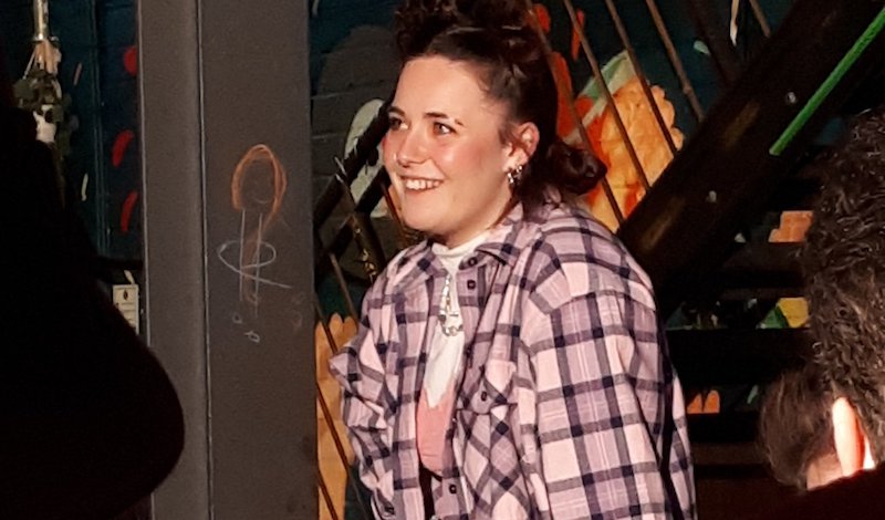Rhona O’Donnell (Kai) in frisson (in a bar). Pic Production Lines