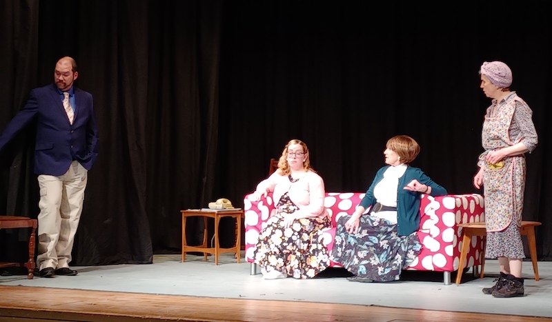 Glen Sutherland, Fredericka Morrison, Rona Arnott and Alison Carcas in Gilly’s Gem. Pic Trevor Garlick