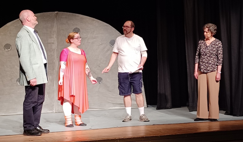 Graeme Lobban, Fredericka Morrison, Glen Sutherland and Alison Carcas in Socks. Pic Trevor Garlick