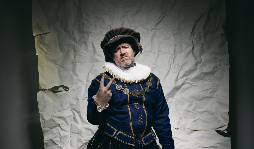 John Kielty in The Real William Shakespeare… As Told By Christopher Marlowe by Matchmaker Theatre Productions Photograph by Peter Dibdin