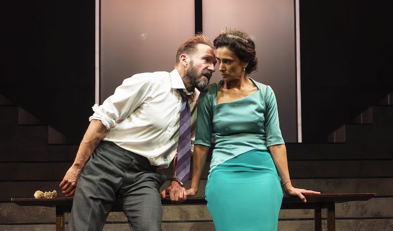MACBETH. Ralph Fiennes and Indira Varma Pic Matt Humphrey